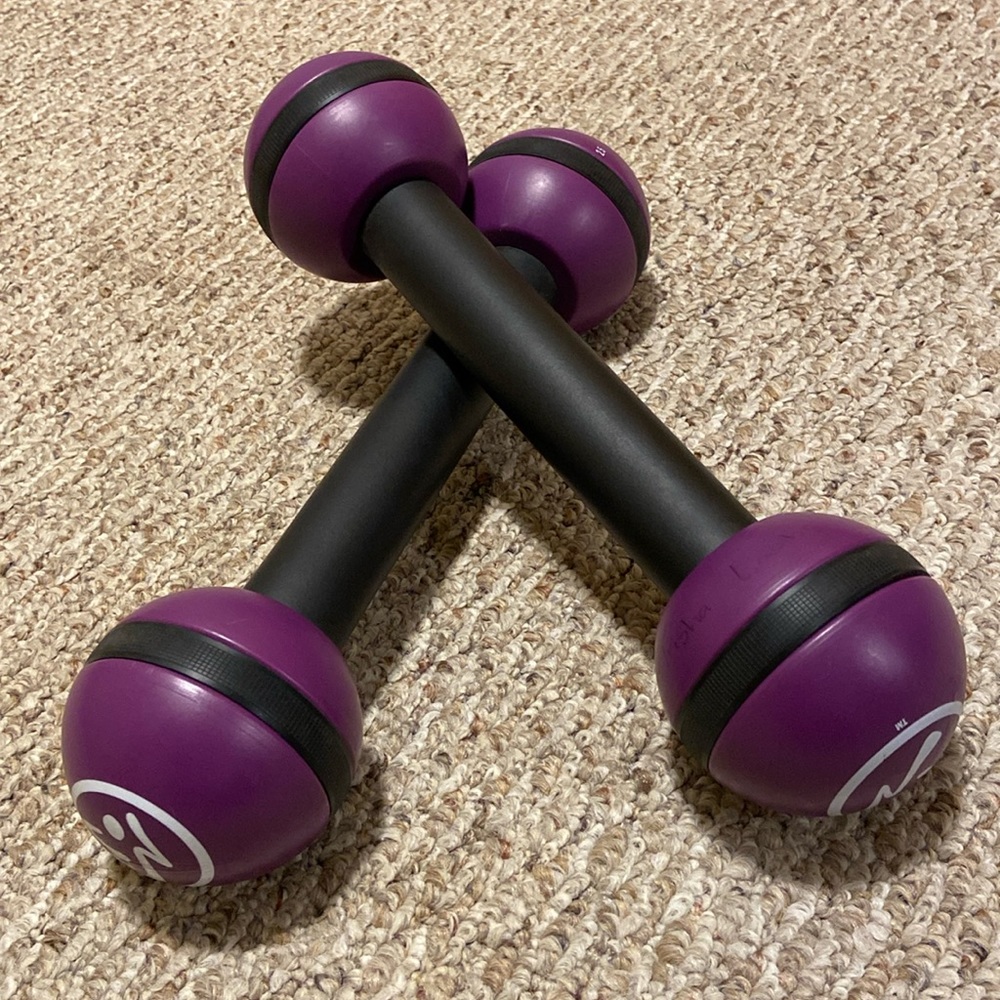 Purple Zumba weights! Set of 2.5lbs.